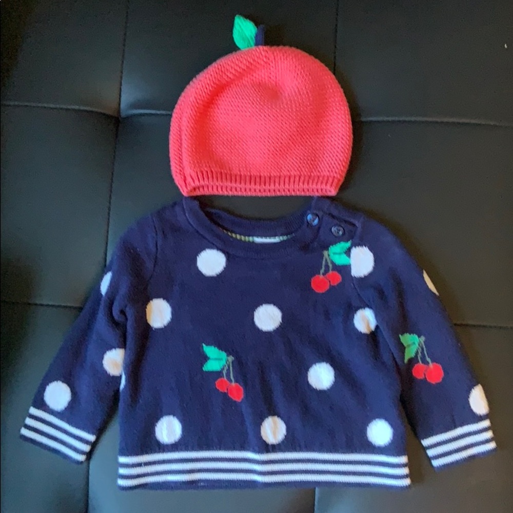 Baby gap sweater and hat